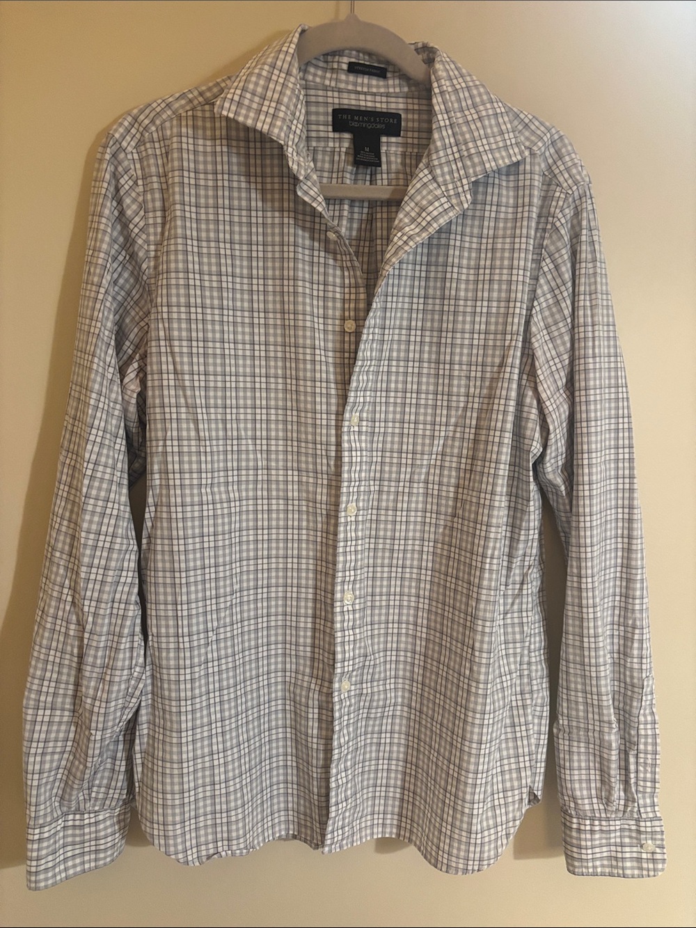 Bloomingdale's the Men's Store - Gray Tonal Plaid Button-Down Shirt